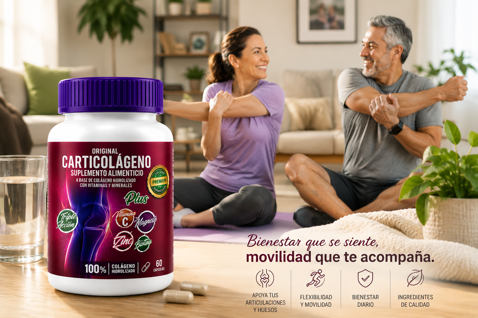 Carticolágeno Plus – Colágeno Hidrolizado con Vitaminas y Minerales