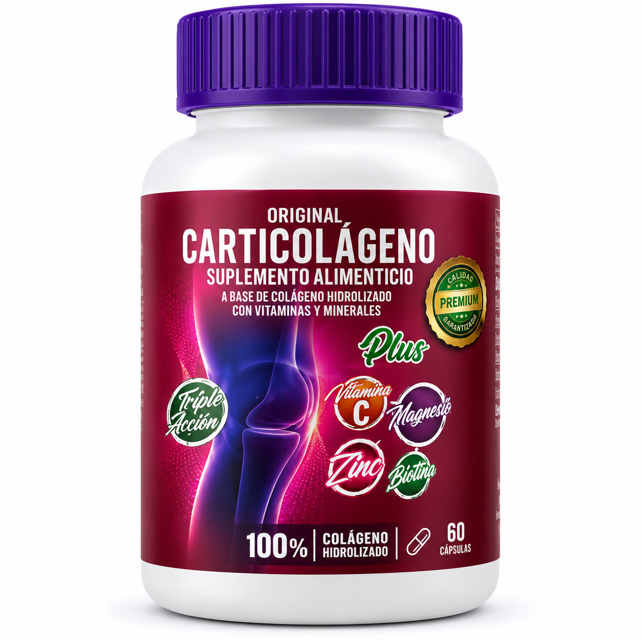 Carticolágeno Plus – Colágeno Hidrolizado con Vitaminas y Minerales